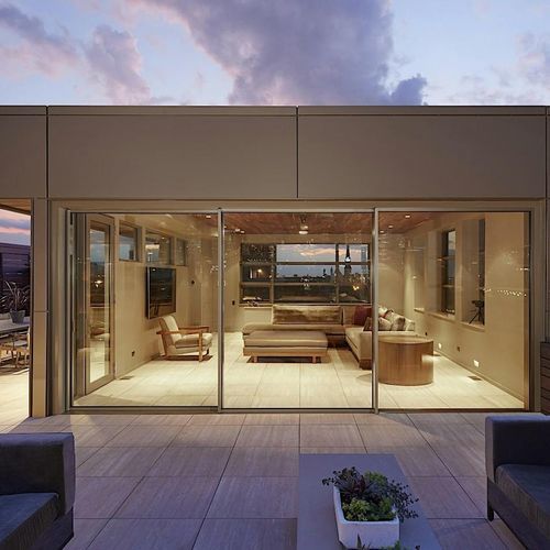 Sliding patio door cero NanaWall aluminum frame / doubleglazed