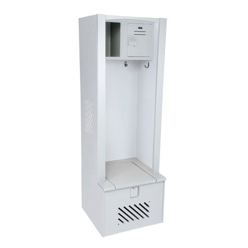 Plastic locker - LENOXGEAR - Bradley - for public building / with open coat rack