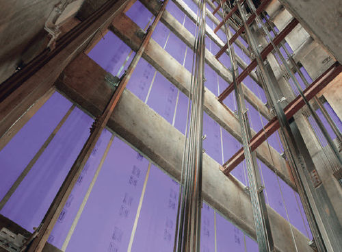 Water-repellent plasterboard - GOLD BOND® EXP® EXTENDED EXPOSURE SHAFTLINER - National Gypsum - reinforced / fire-retardant