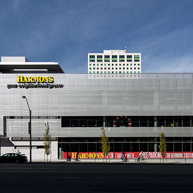 Perforated sheet metal - ECOSCREEN® : ECONOLAP - Centria Architectural Systems - corrugated / aluminum / for facade cladding