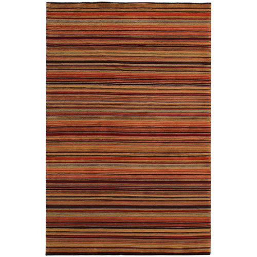 Contemporary rug - Gianni - indikon srl - striped / wool / cotton