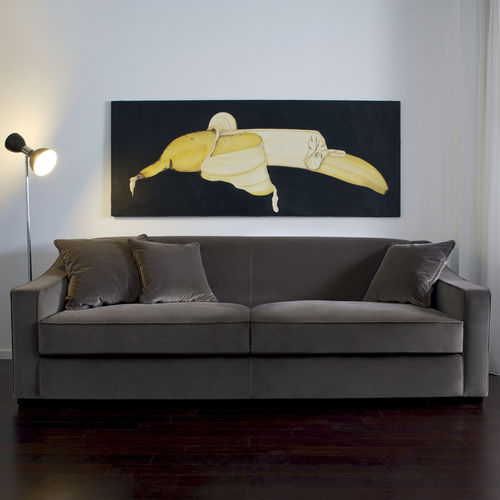 Contemporary sofa - CARLO - DOM edizioni - fabric / ergonomic / brown