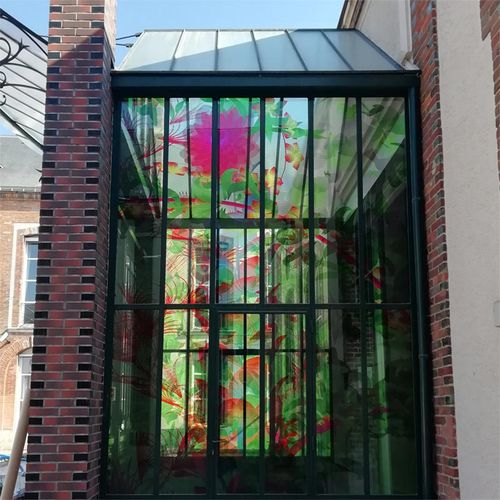 Glass decorative film - LUMIÈRE & TRANSPARENCE - GLACE CONTROLE - transparent / UV-stable / custom design