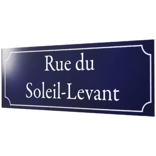 Thermo-lacquered aluminum signboard - ART ALU - GLACE CONTROLE - orientation / outdoor / indoor