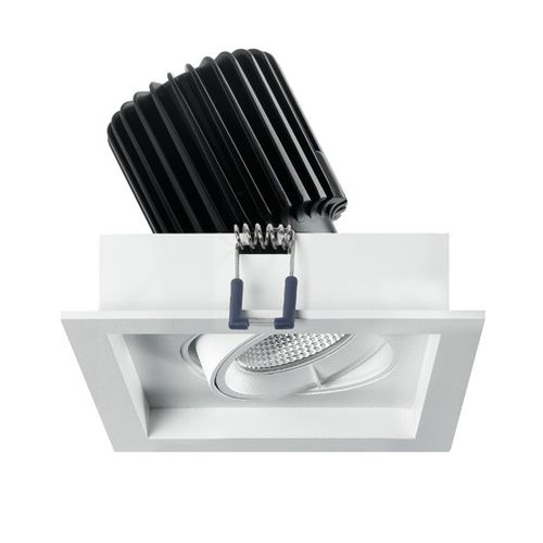 Recessed ceiling spotlight - SHOP - Pan S.r.l. - LED / square / rectangular
