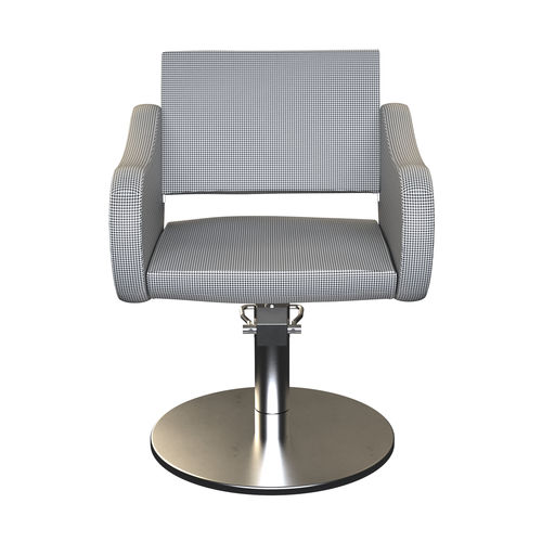 Contemporary beauty salon chair - FIFTIES - Gamma & Bross - vinyl / polished aluminum / with hydraulic pump