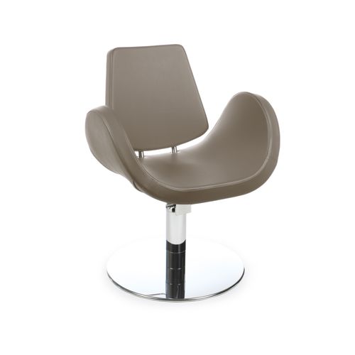 Contemporary beauty salon chair - ALIPES R - Gamma & Bross - vinyl / stainless steel / with hydraulic pump