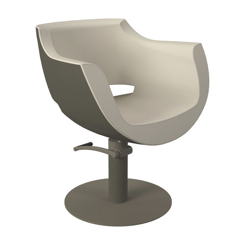 Contemporary beauty salon chair - QL - Gamma & Bross - synthetic leather / with hydraulic pump / ergonomic