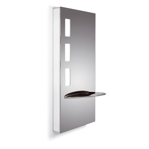 Contemporary dressing table - ACTION - Gamma & Bross - aluminum / wall-mounted / for hairdressers