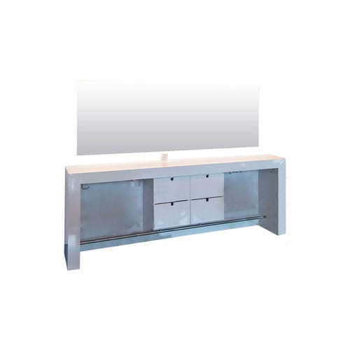 Contemporary dressing table - 466 - FIAPP - laminate / wall-mounted / for hairdressers
