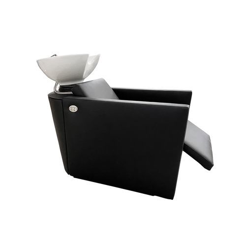 Shampoo chair with footrest - DREAM WASH 1027 WU - FIAPP - synthetic leather / ceramic / 1-person