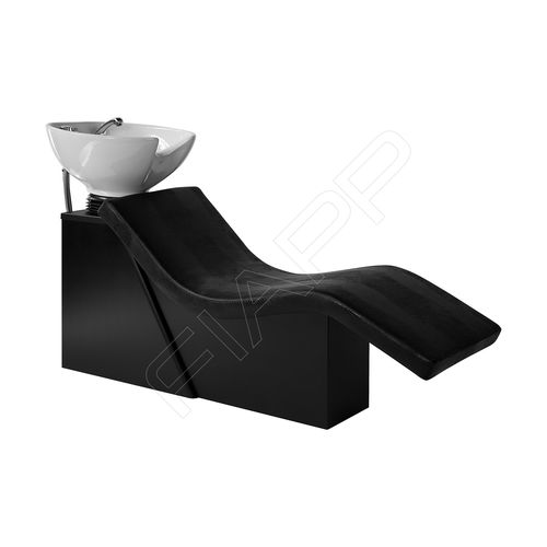 Shampoo chair with footrest - GODIVA 1016 CLM WU - FIAPP - synthetic leather / ceramic / original design