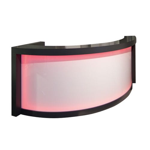 Semicircular reception desk - CURVED 849 - FIAPP - laminate / Plexiglas® / for hairdressers