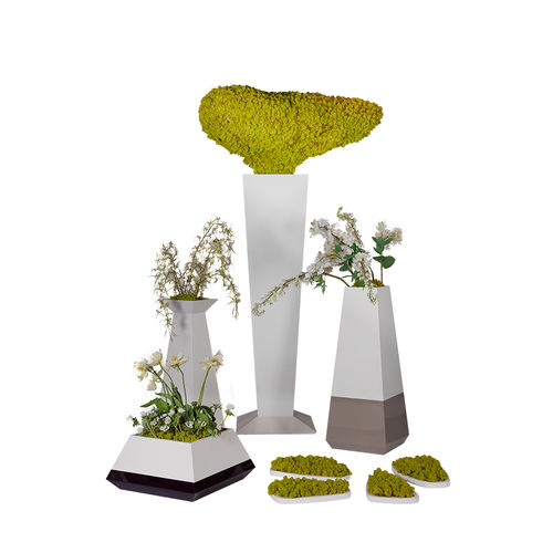 Contemporary vase - FLOWER-POT V1, V2, V3, V4, V5 - FIAPP - lacquered MDF / for spa