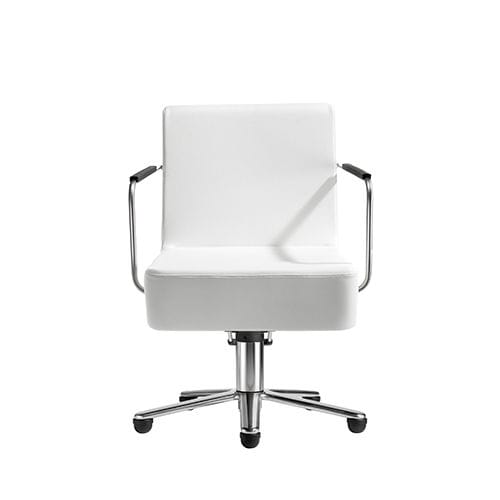 Contemporary beauty salon chair - SHIFT - Kiela Metaalwarenfabriek B.V. - synthetic leather / stainless steel / with hydraulic pump