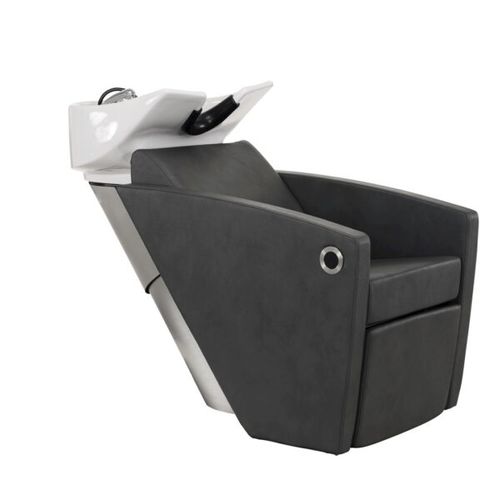 Shampoo chair with footrest - AQUARELAX - Kiela Metaalwarenfabriek B.V. - synthetic leather / 1-person