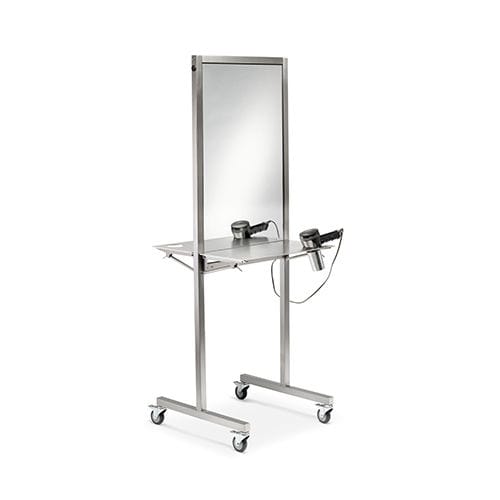 Contemporary dressing table - ACADEMY - Kiela Metaalwarenfabriek B.V. - metal / for hairdressers / on casters