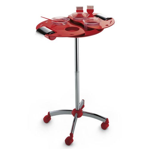 Hair coloring trolley - Giotto C - Artecno Srl - for hairdressers / for beauty salon / steel