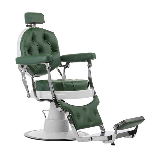 Metal barber chair - MUSTACHE SPECIAL - BONVINI - synthetic leather / with headrest / central base