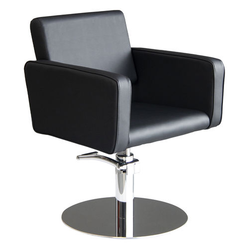 Contemporary beauty salon chair - Midnight - Nelson Mobilier - synthetic leather / upholstered / adjustable-height