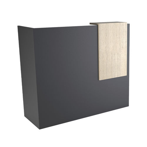 Laminate reception desk - Midnight Desk - Nelson Mobilier - for hairdressers