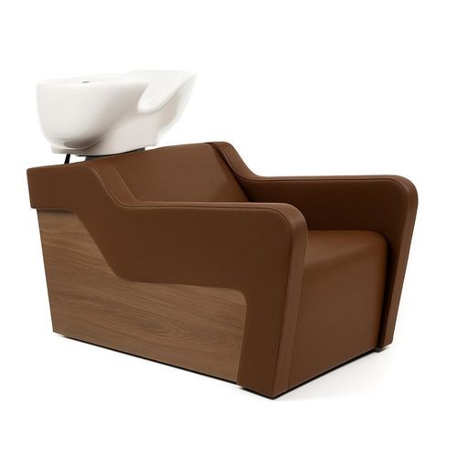 Shampoo chair with footrest - TOPWASH WOOD - Nelson Mobilier - 1-person
