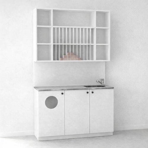 Hairdresser cabinet with washbasin - MIXLAB - Nelson Mobilier