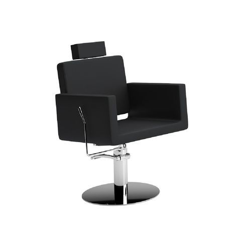 Metal makeup chair - LUMINE - Nelson Mobilier - leather / synthetic leather / with headrest
