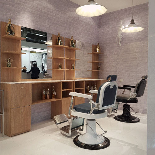 Contemporary dressing table LOHMANN Pietranera wooden for hairdressers barber