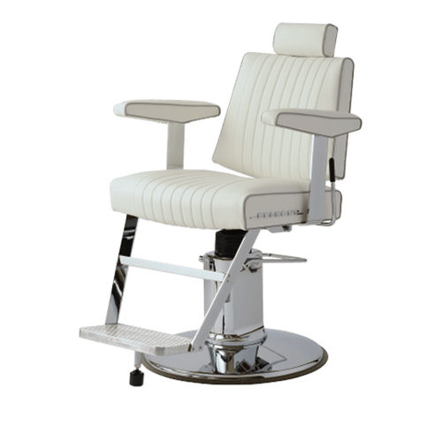 Synthetic leather barber chair - DAINTY  - TAKARA BELMONT - with footrest / with headrest / central base