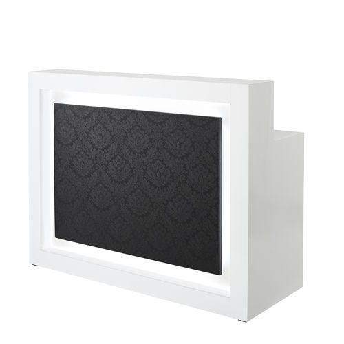 Laminate reception desk - LUZ - VEZZOSI - illuminated