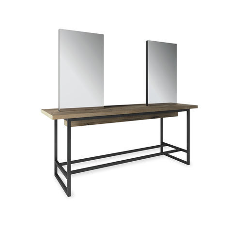 Industrial style dressing table - INDUSTRIAL ISLAND - VEZZOSI - iron / laminate / for hairdressers