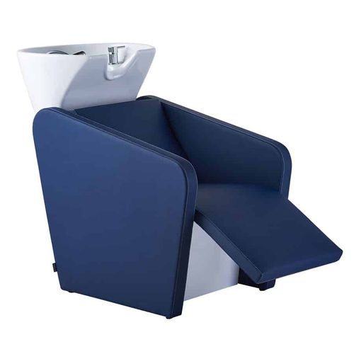 Shampoo chair with footrest - DYLAN MASSAGE - VEZZOSI - synthetic leather / 1-person
