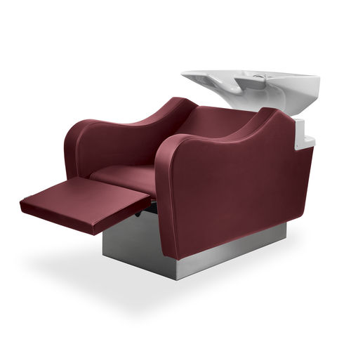 Shampoo chair with footrest - HOP MASSAGE  - VEZZOSI - synthetic leather / 1-person