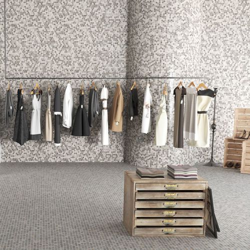 Indoor mosaic tile - HEX ZEMENT - ONIX Mosaico - pool / wall / floor