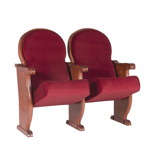 Traditional auditorium seating - BRETÓN - Euro Seating International - fabric / polyurethane foam / wooden