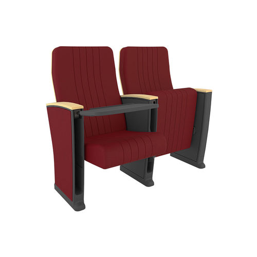 Contemporary auditorium seating - OTELO PLUS PL - Euro Seating International - fabric / polyurethane foam / steel