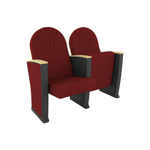 Contemporary auditorium seating - MOZART PLUS - Euro Seating International - fabric / polyurethane foam / wooden