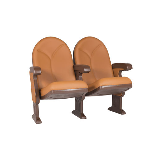 Contemporary auditorium seating - ECO 200 - Euro Seating International - fabric / polyurethane foam / wooden