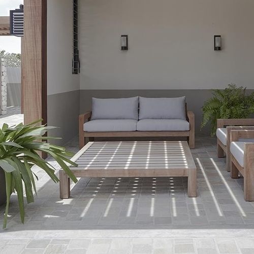 Contemporary coffee table - LARS - Piet Boon Collection - teak / teak base / rectangular
