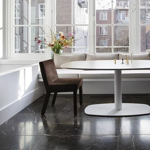 Contemporary dining chair - SAAR - Piet Boon Collection - indoor / fabric / leather