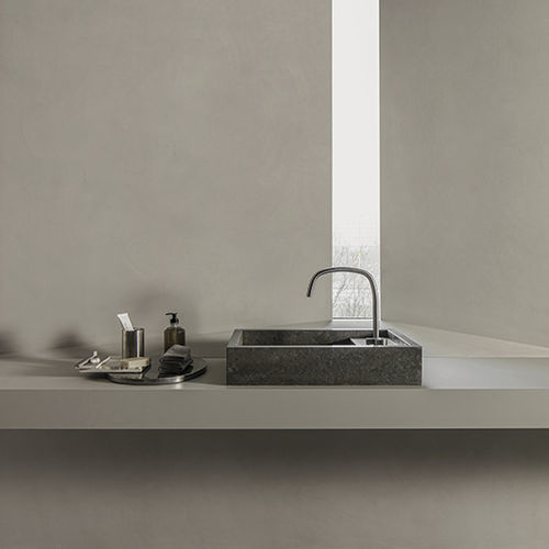 Countertop wash basin - Piet Boon Collection - natural stone / single / rectangular