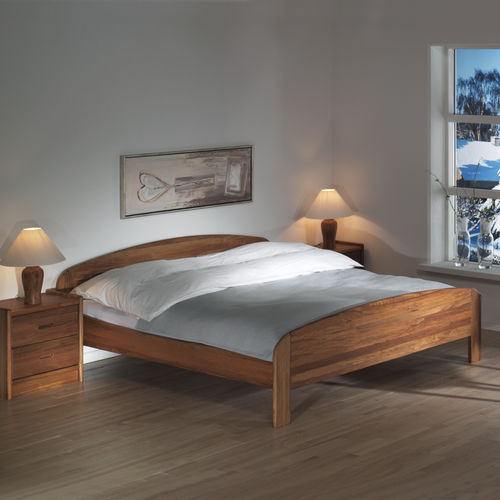 Scandinavian design bed - 1335E - dyrlund - king size / queen size / single