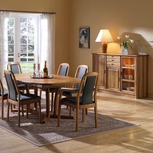 High sideboard - 1122M - dyrlund - contemporary / wooden / glass
