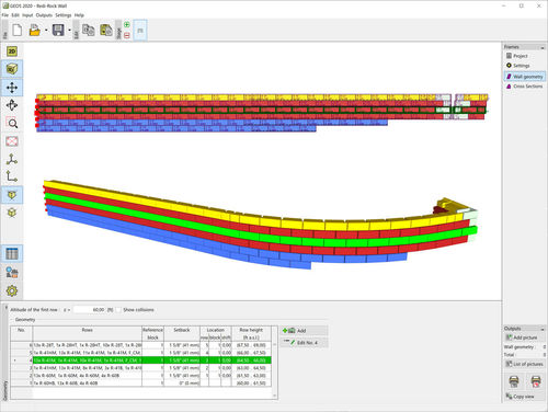 Design software - REDI-ROCK - FINE - modeling / retaining wall calculation / analysis