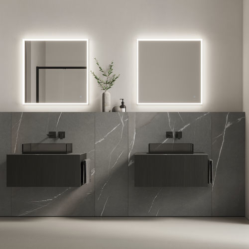 Contemporary bathroom cabinet - Home 1 | B2 - IDEAGROUP - home / wooden / sandstone