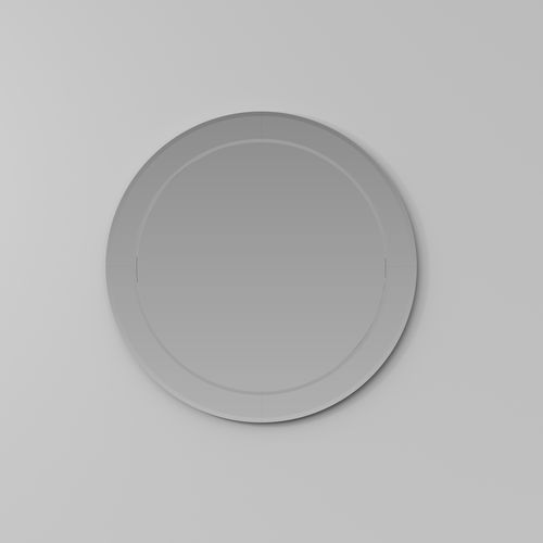 Wall-mounted bathroom mirror - MARTE - IDEAGROUP - contemporary / round / horizontal