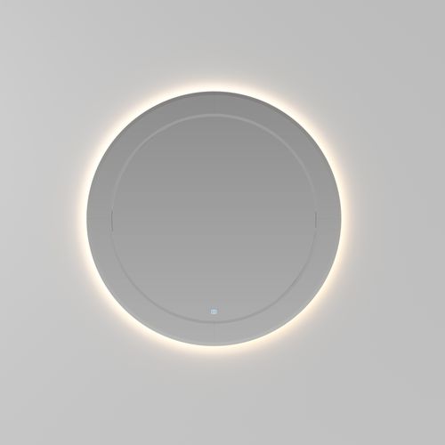 Wall-mounted bathroom mirror - MARTE rétroéclairé - IDEAGROUP - contemporary / round / LED-illuminated