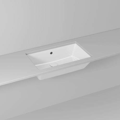Undercounter washbasin - GEA - IDEAGROUP - ceramic / high-gloss / rectangular