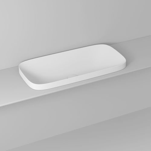 Built-in washbasin - ALVEO - IDEAGROUP - ceramic / matte finish / high-gloss